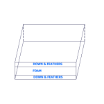 Custom Rectangular Envelope Seat Box Cushion